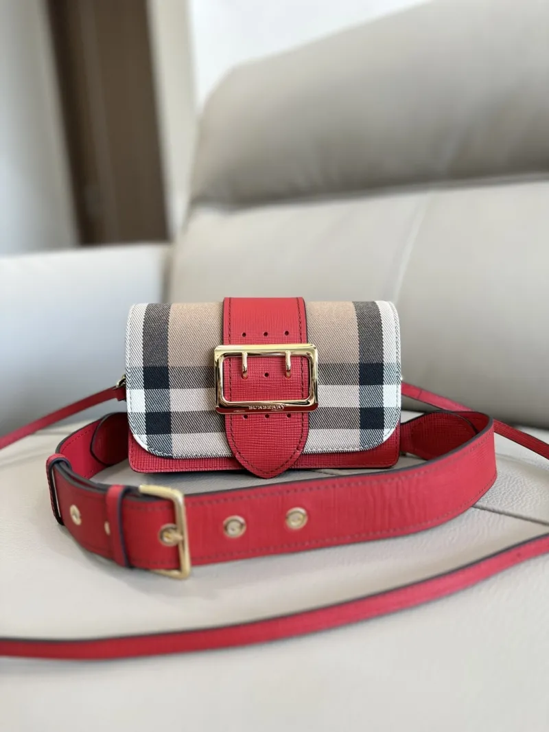 Burberry Red Check Crossbody Bag 210