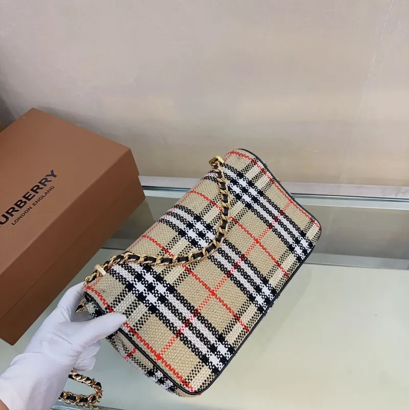 Burberry Vintage Check Satchel Bag 212 - Image 5
