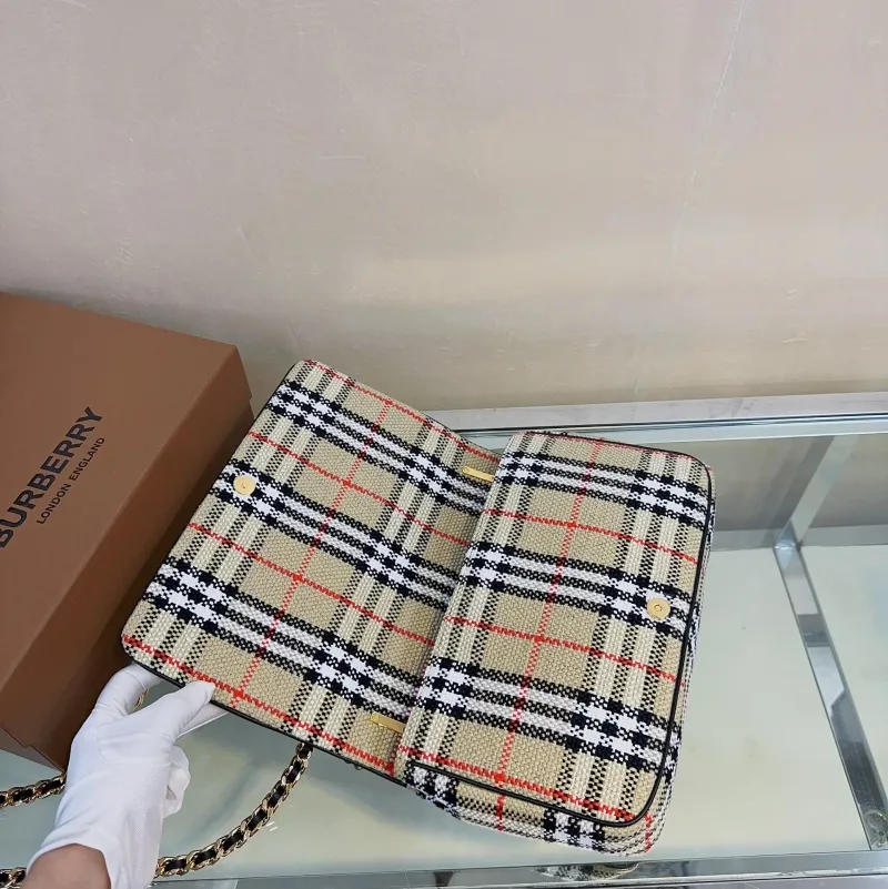 Burberry Vintage Check Satchel Bag 212 - Image 7