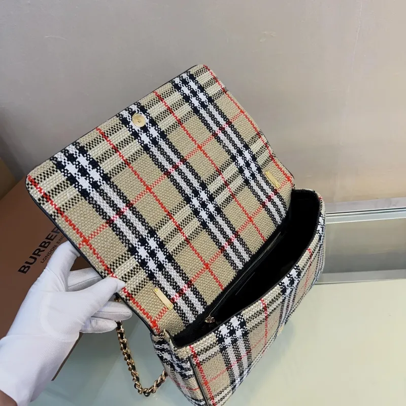 Burberry Vintage Check Satchel Bag 212 - Image 8