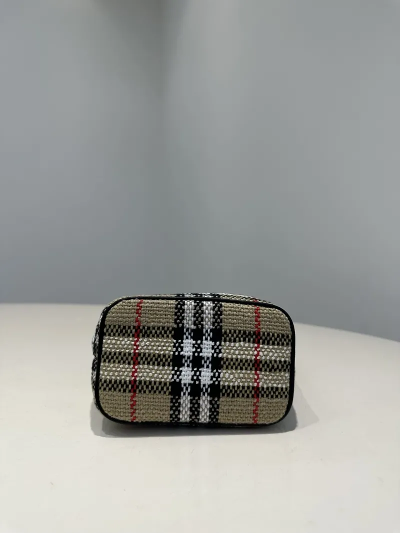 Burberry Mini Vintage Check Chain Bucket Bag 215 - Image 6