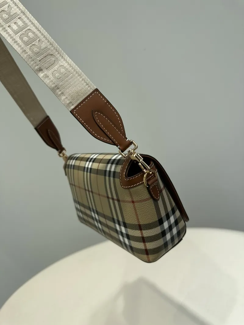 Burberry Vintage Check Satchel Bag 216 - Image 3