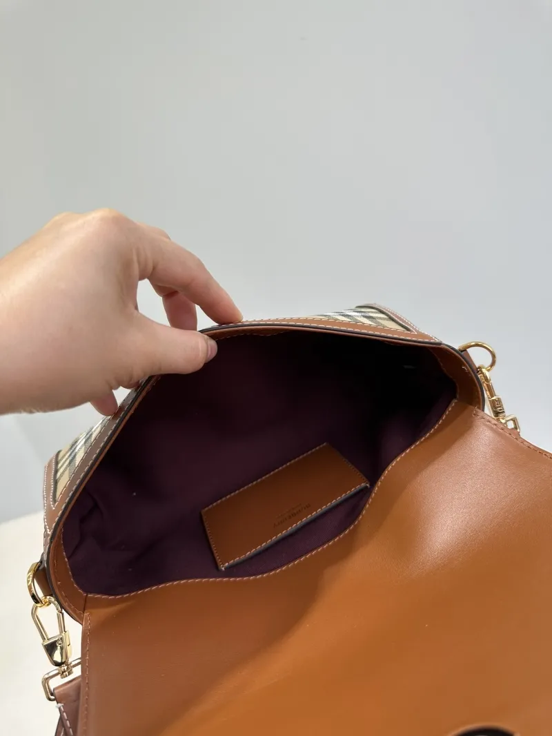 Burberry Vintage Check Satchel Bag 216 - Image 8
