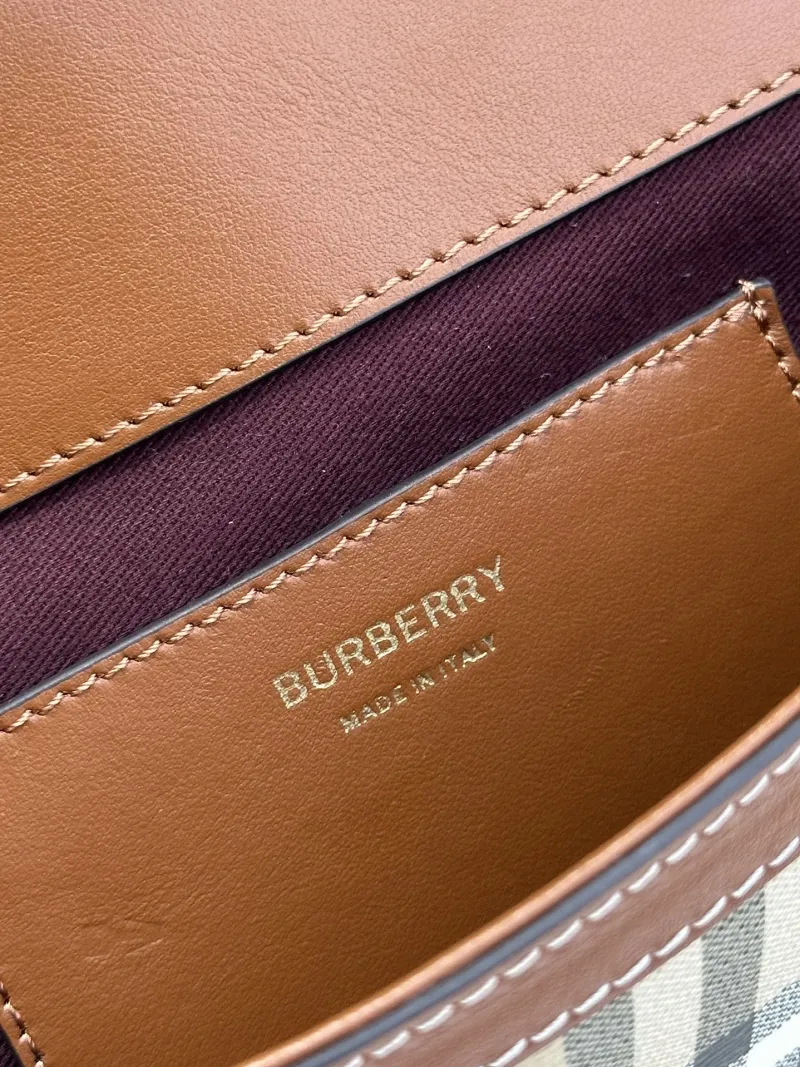 Burberry Vintage Check Satchel Bag 216 - Image 9