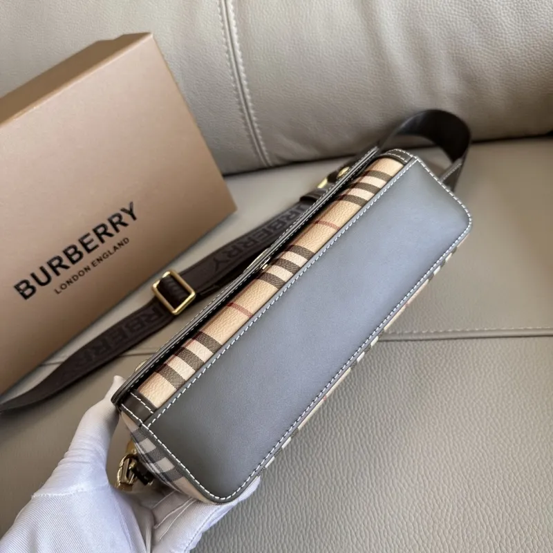 Burberry Vintage Check Satchel Crossbody Bag - Image 5