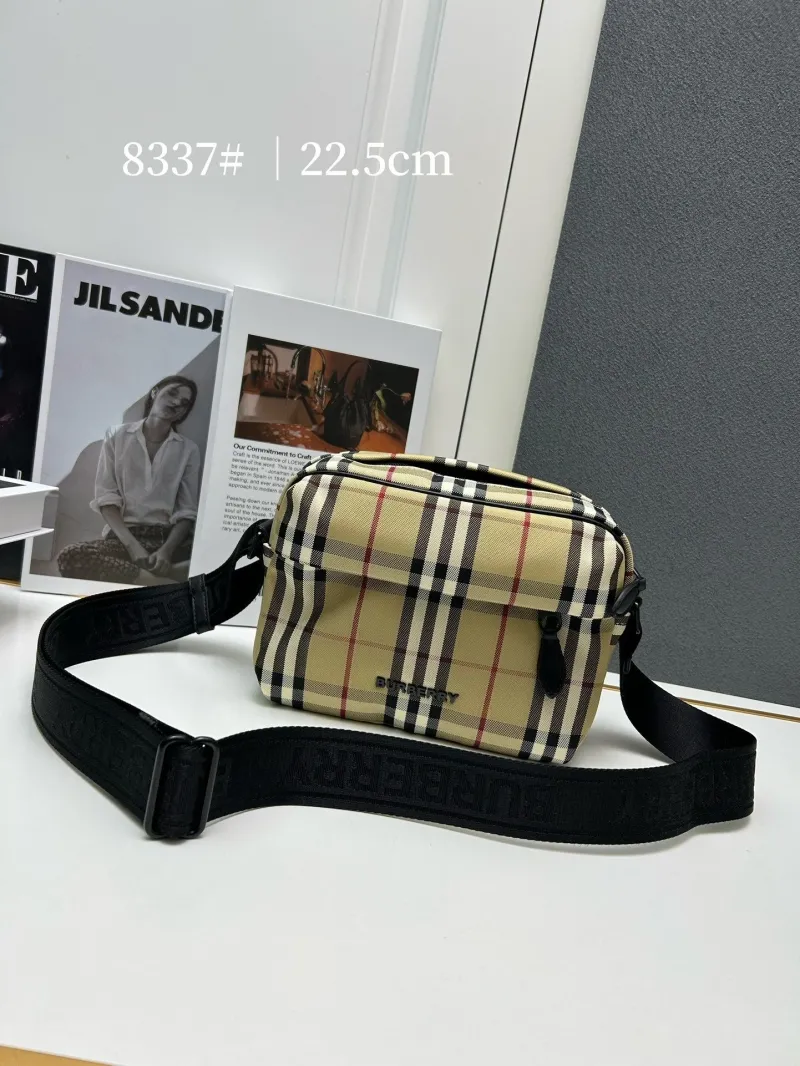 Burberry Vintage Check Crossbody Satchel Bag 8337 22.5cm
