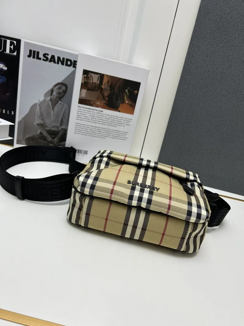 Burberry Vintage Check Crossbody Satchel Bag 8337 22.5cm - Image 4