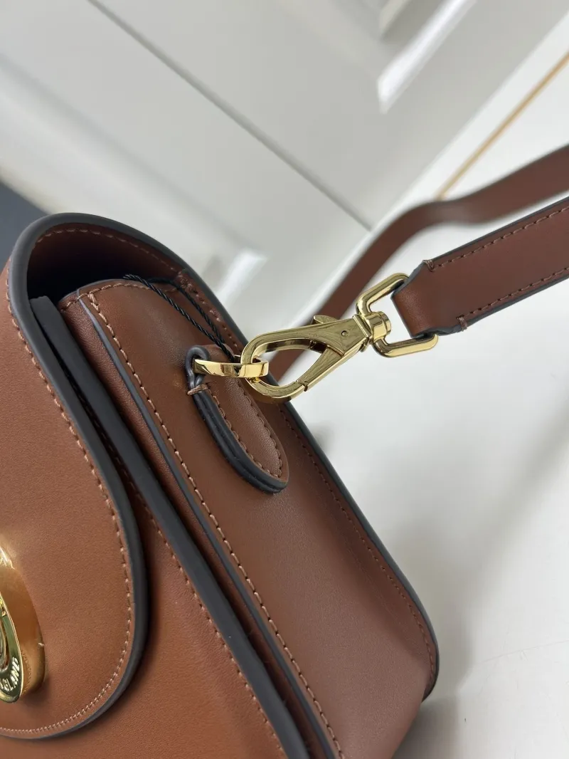 Burberry Brown Leather Crossbody Bag 8375 - Image 4