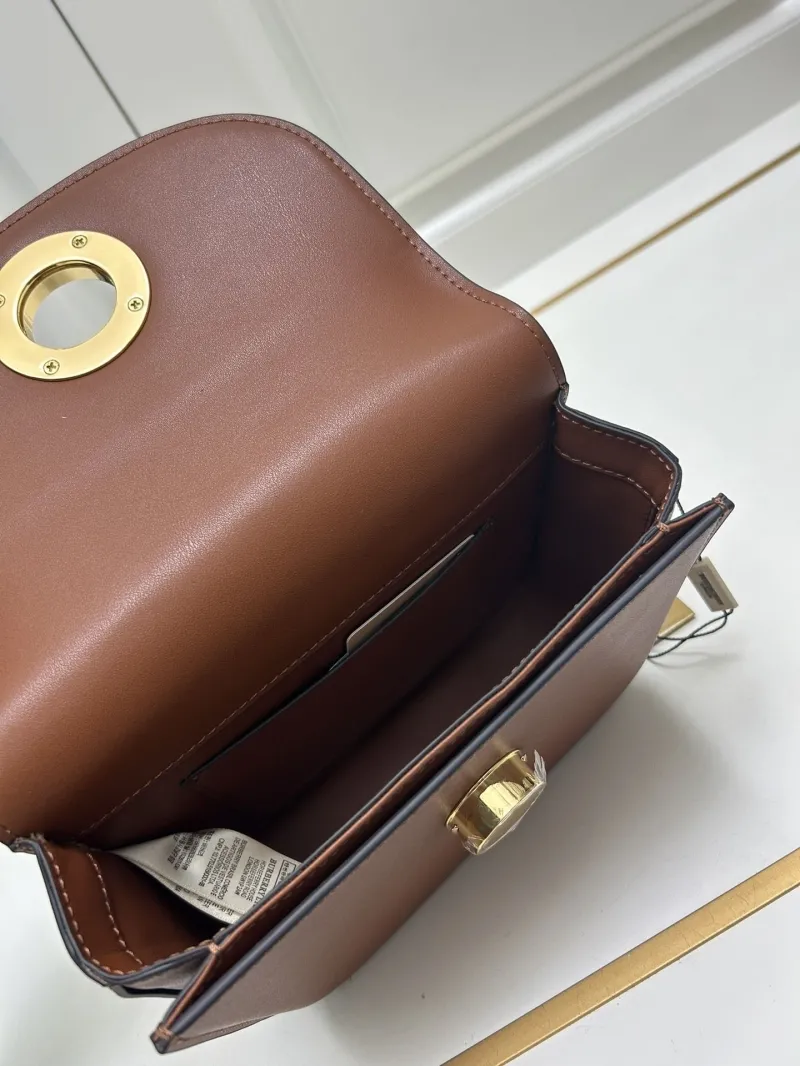 Burberry Brown Leather Crossbody Bag 8375 - Image 7