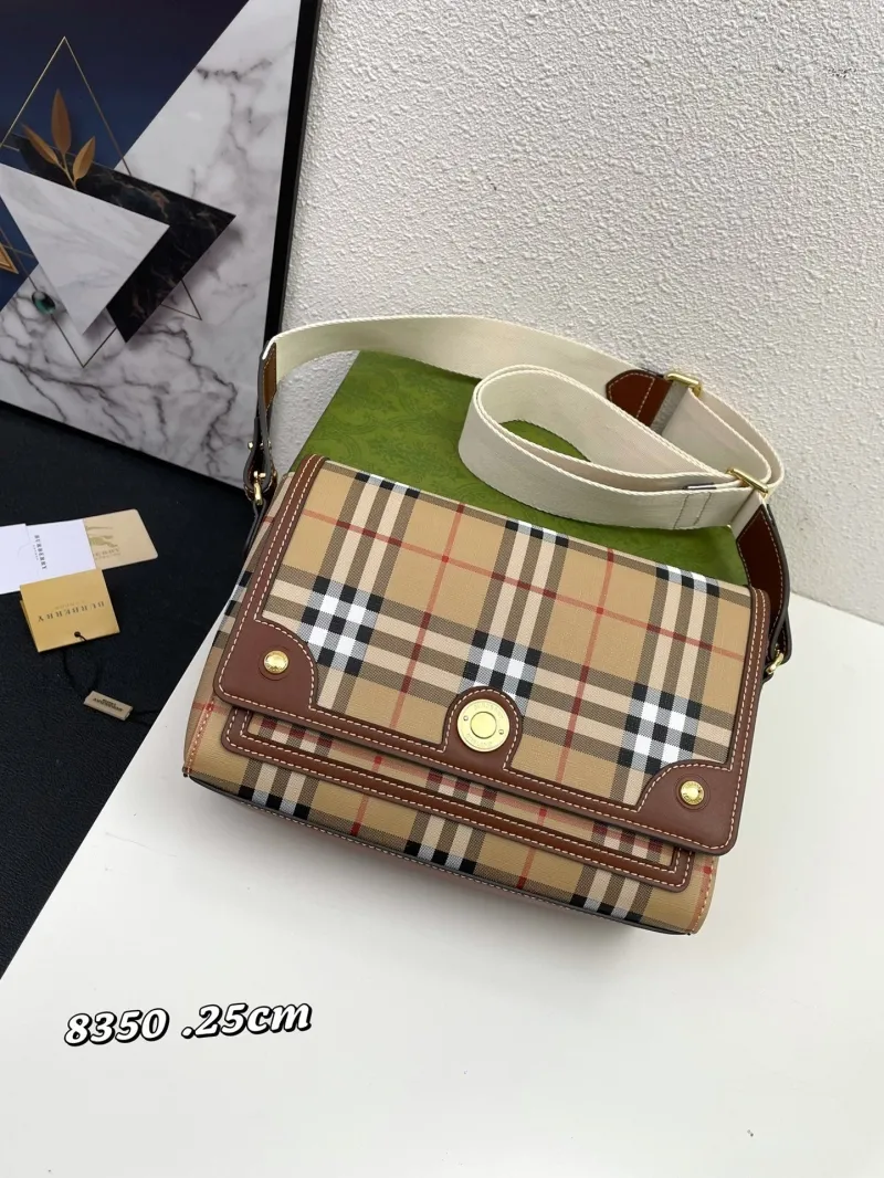 Burberry 8350 Classic Check Satchel Bag 25cm