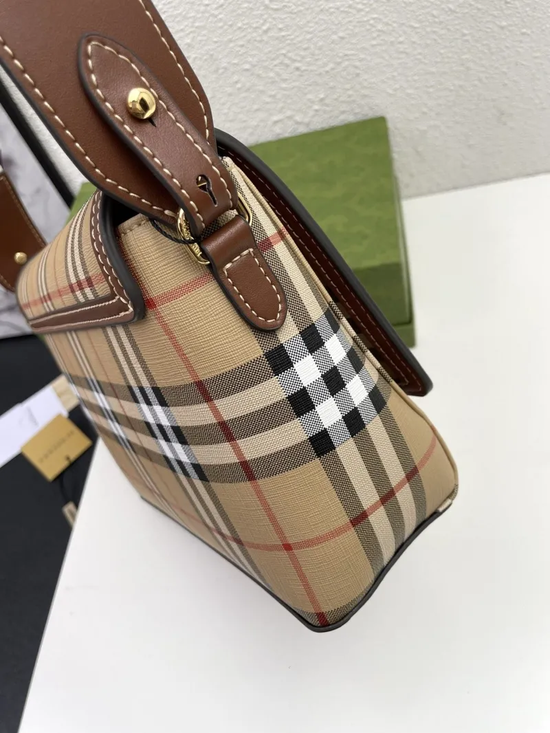 Burberry 8350 Classic Check Satchel Bag 25cm - Image 5