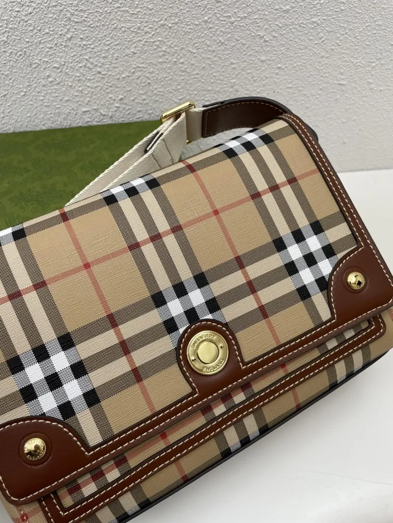 Burberry 8350 Classic Check Satchel Bag 25cm - Image 6