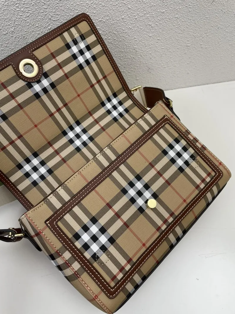Burberry 8350 Classic Check Satchel Bag 25cm - Image 7