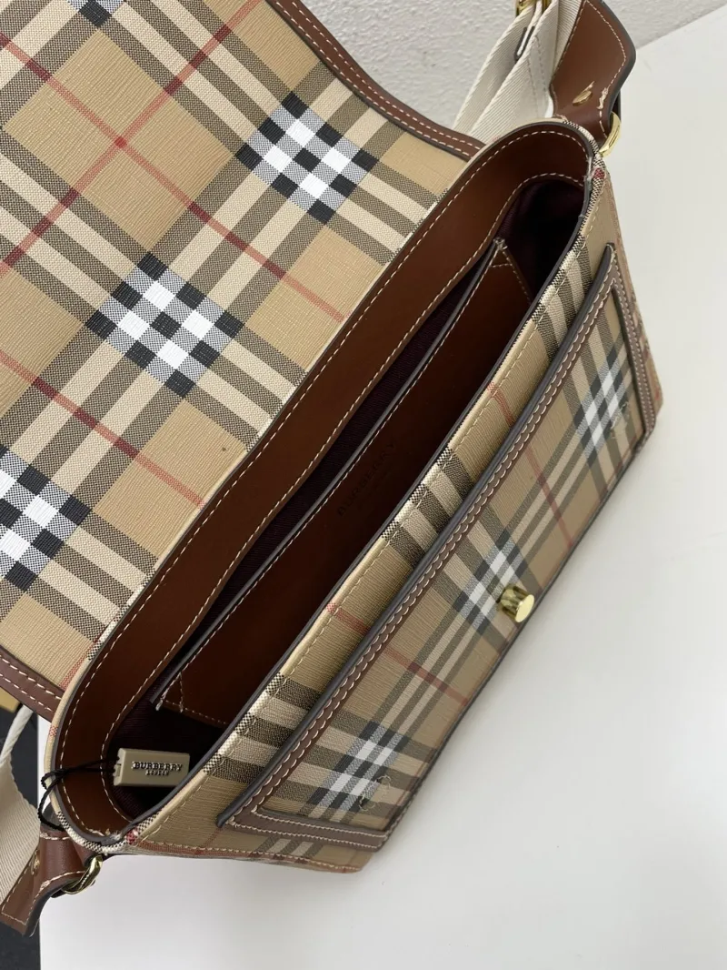 Burberry 8350 Classic Check Satchel Bag 25cm - Image 8
