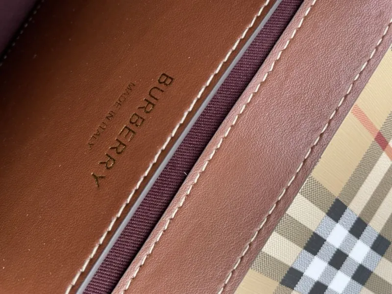 Burberry 8350 Classic Check Satchel Bag 25cm - Image 9