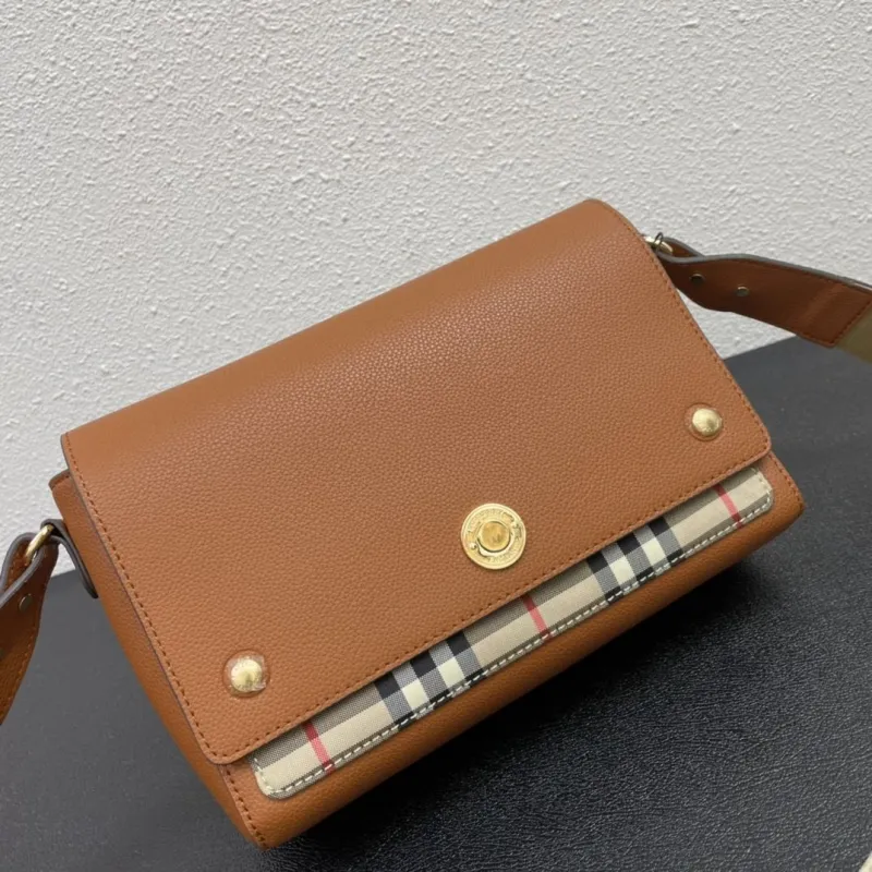 Burberry Brown Crossbody Satchel Bag 236 - Image 3