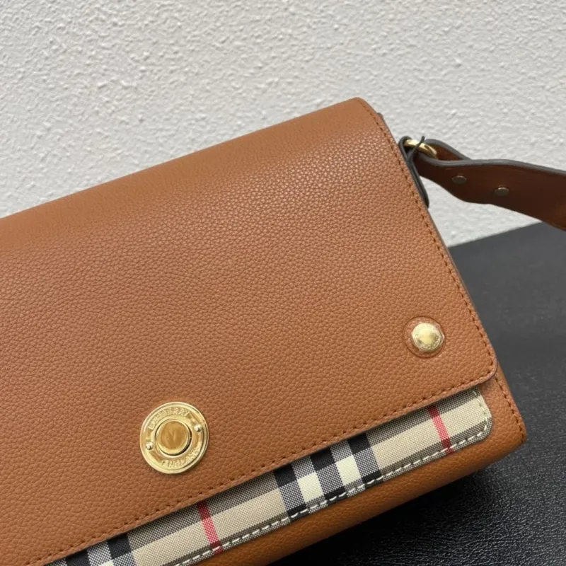 Burberry Brown Crossbody Satchel Bag 236 - Image 4