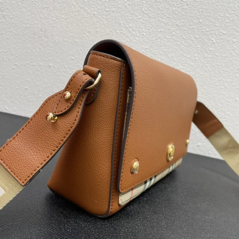 Burberry Brown Crossbody Satchel Bag 236 - Image 6