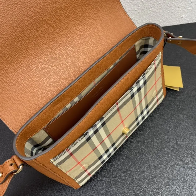 Burberry Brown Crossbody Satchel Bag 236 - Image 8