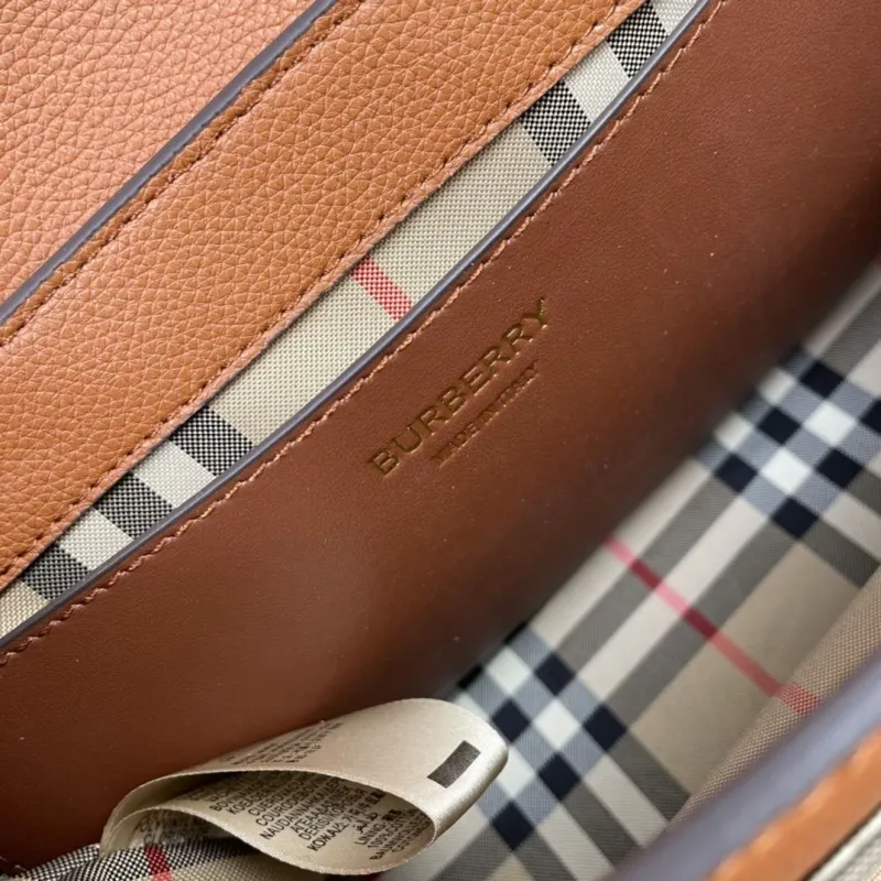 Burberry Brown Crossbody Satchel Bag 236 - Image 9