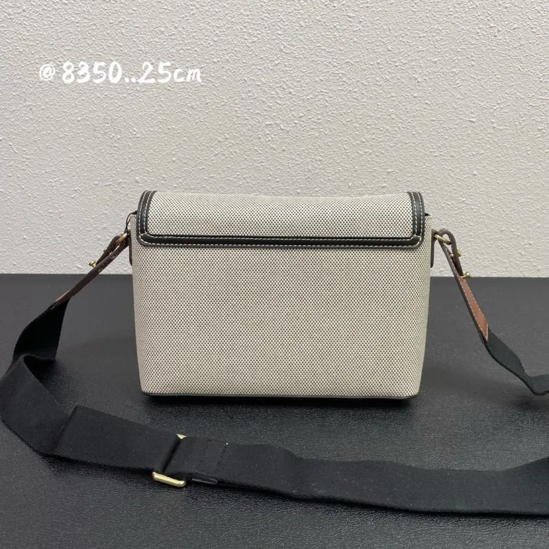 Alternative view of Burberry Horseferry Beige Canvas Crossbody Bag