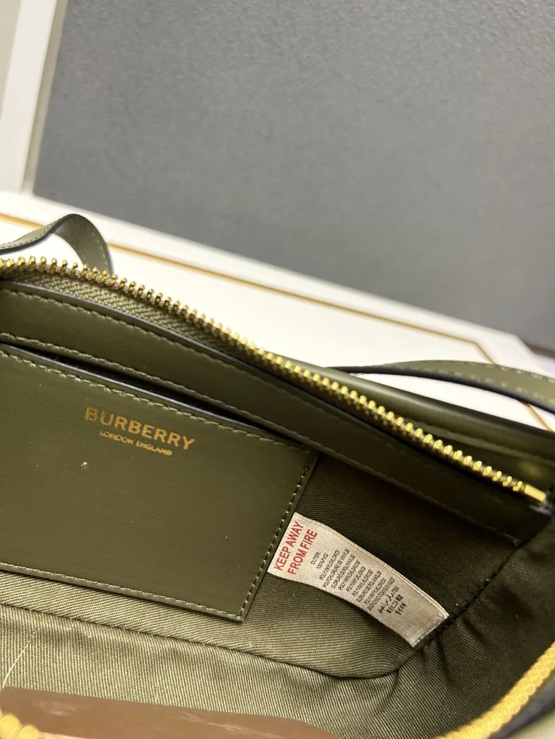 Burberry Olive Check Shoulder Bag 8033 - Image 9