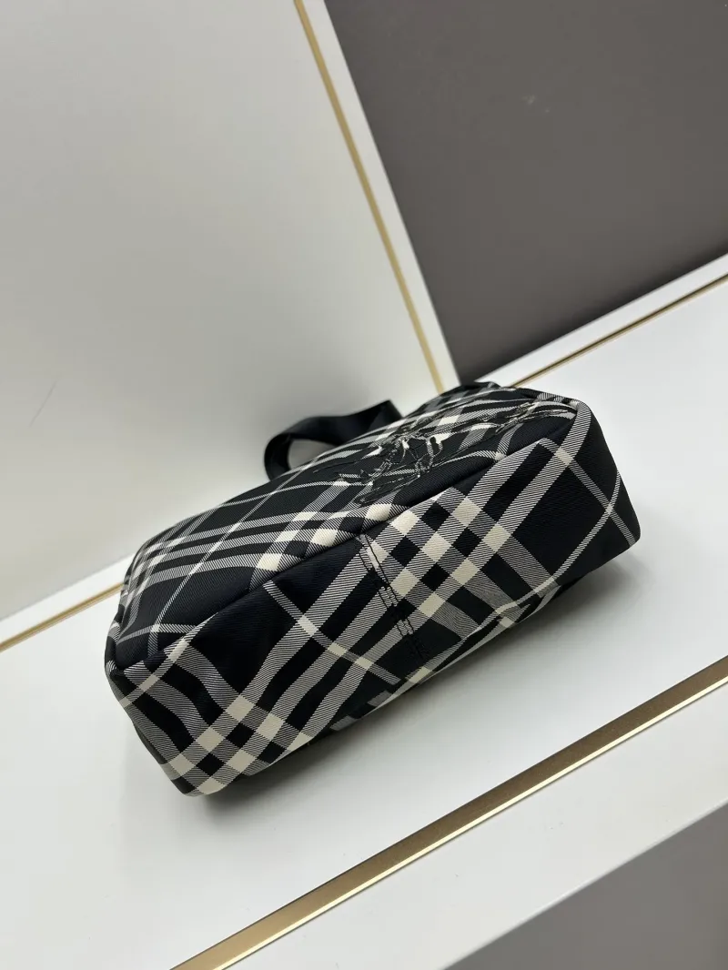 Burberry Black White Check Crossbody Bag 8021 - Image 4
