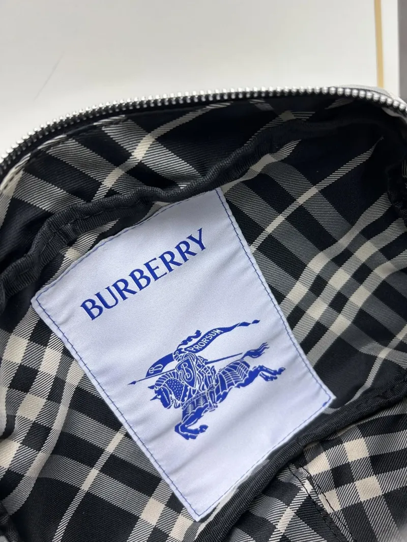 Burberry Black White Check Crossbody Bag 8021 - Image 8