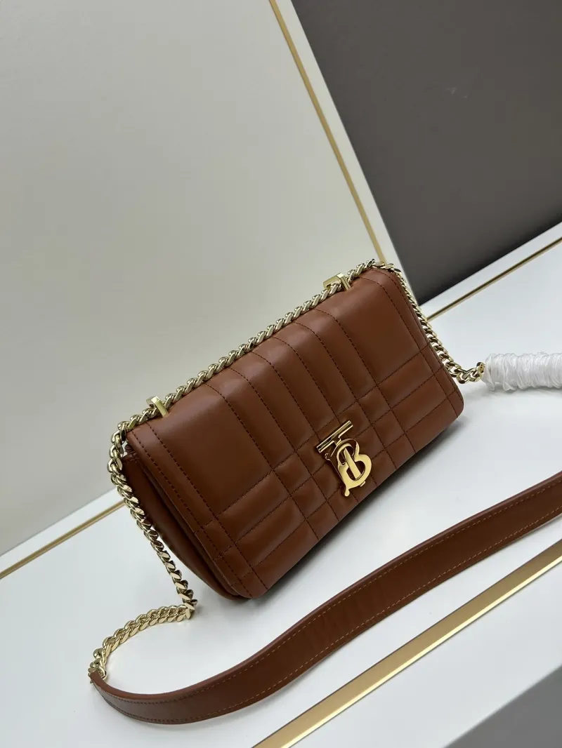 Alternative view of Burberry Brown Quilted Satchel Bag 8378