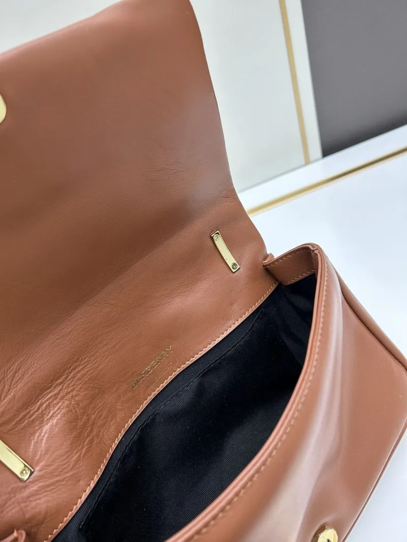 Burberry Brown Quilted Satchel Bag 8378 - Image 8