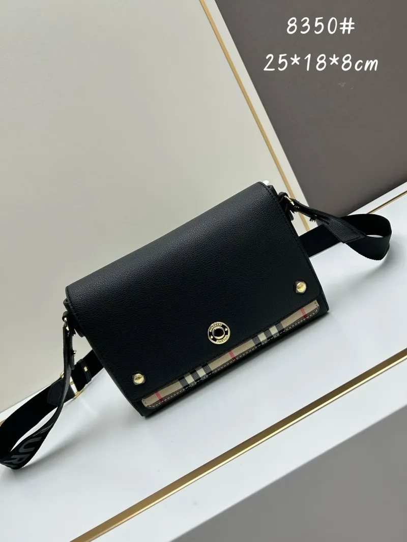 Burberry Black Crossbody Satchel Bag 8350