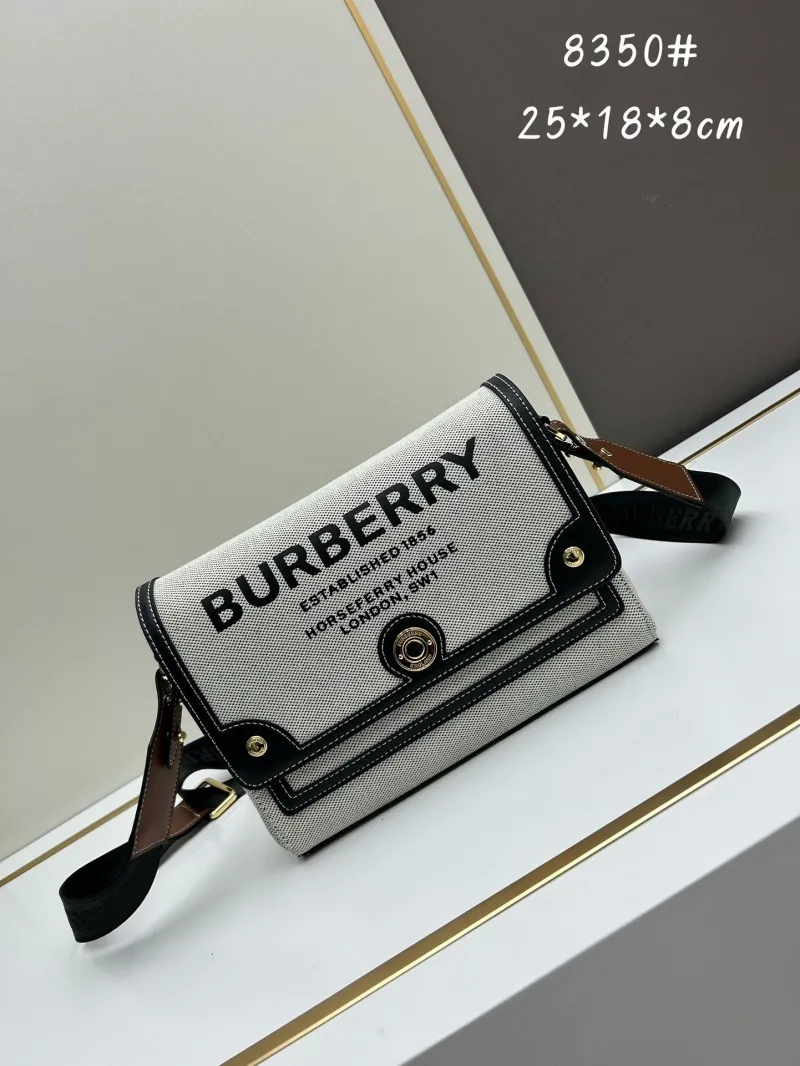 Burberry Light Gray Crossbody Satchel Bag 8350