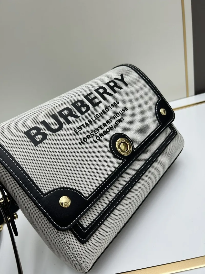 Burberry Light Gray Crossbody Satchel Bag 8350 - Image 4