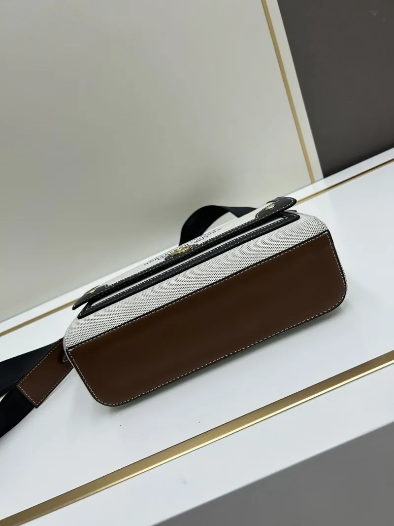 Burberry Light Gray Crossbody Satchel Bag 8350 - Image 5