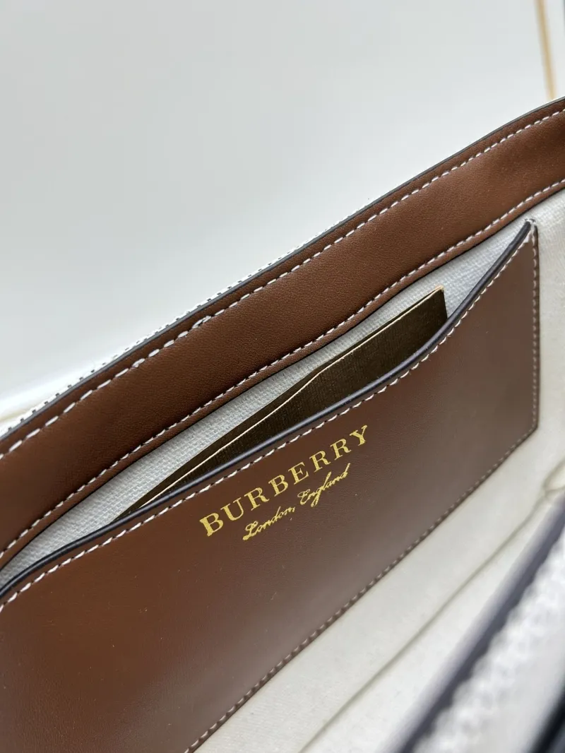 Burberry Light Gray Crossbody Satchel Bag 8350 - Image 8