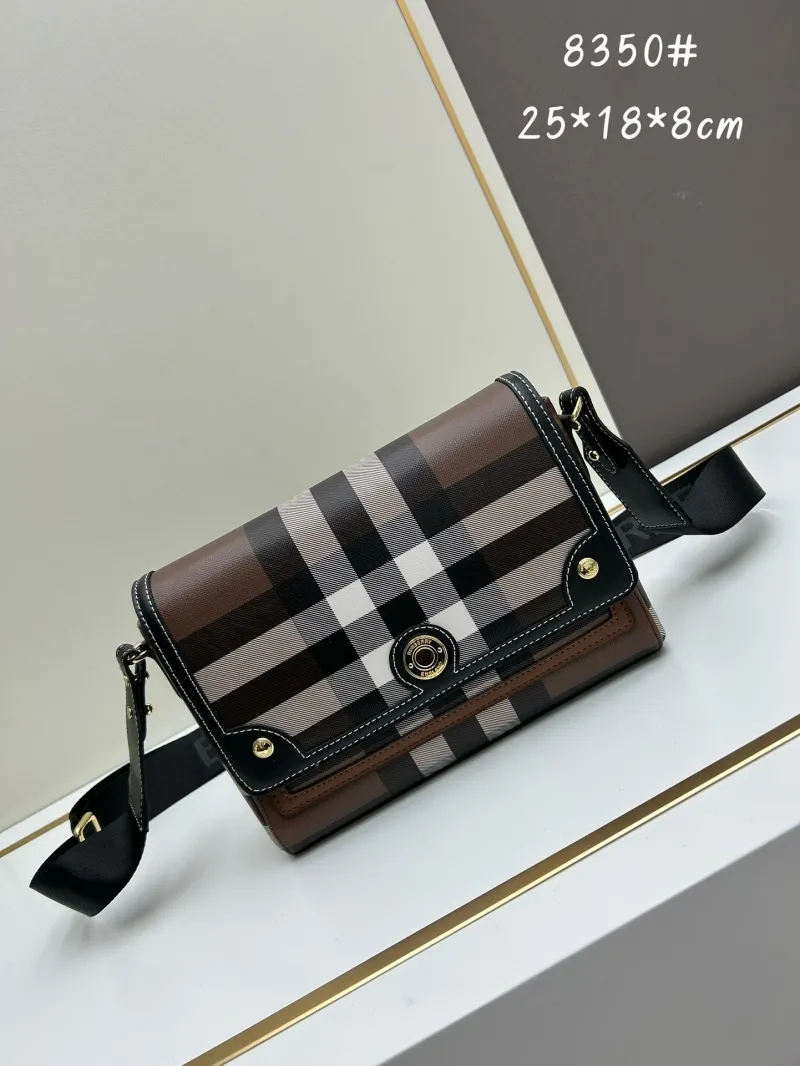 Burberry Classic Check Satchel Crossbody Bag 8350