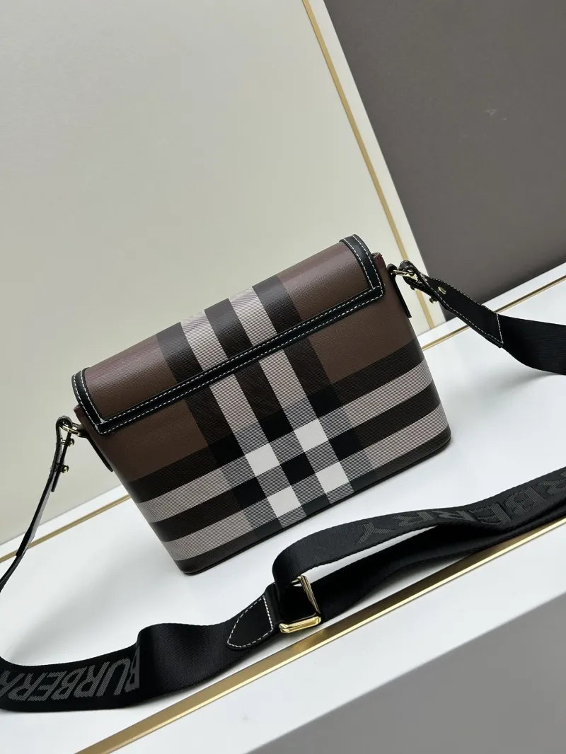 Burberry Classic Check Satchel Crossbody Bag 8350 - Image 3