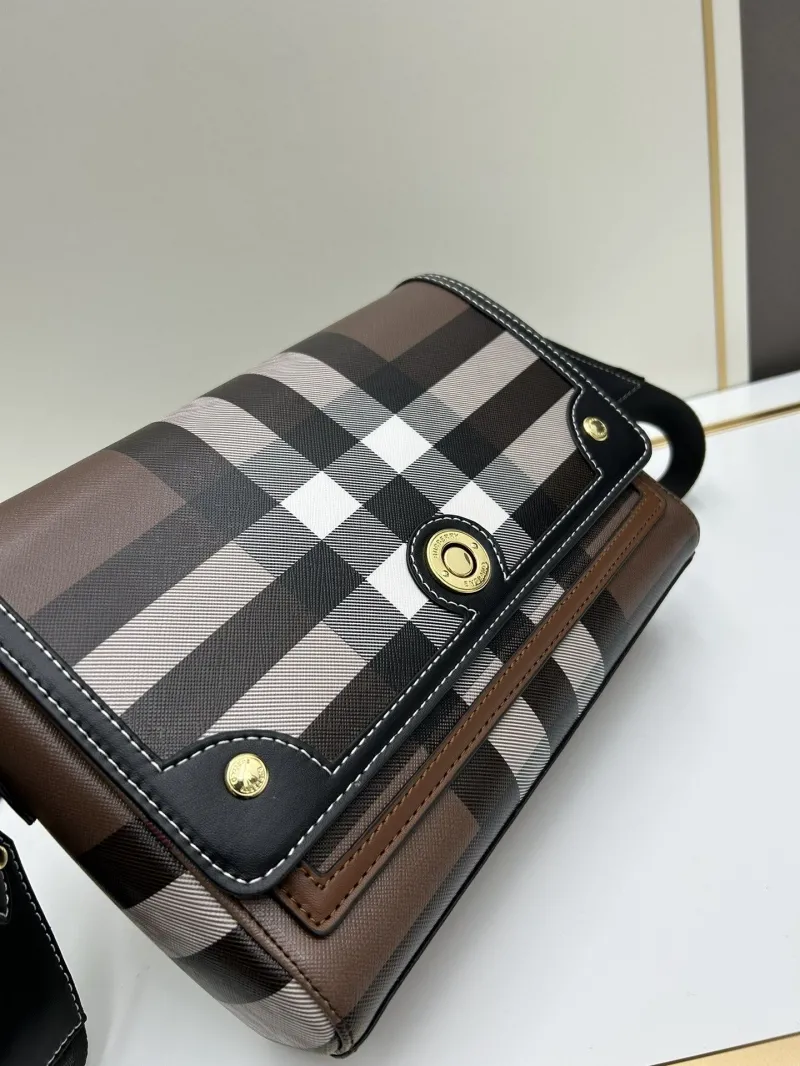 Burberry Classic Check Satchel Crossbody Bag 8350 - Image 4