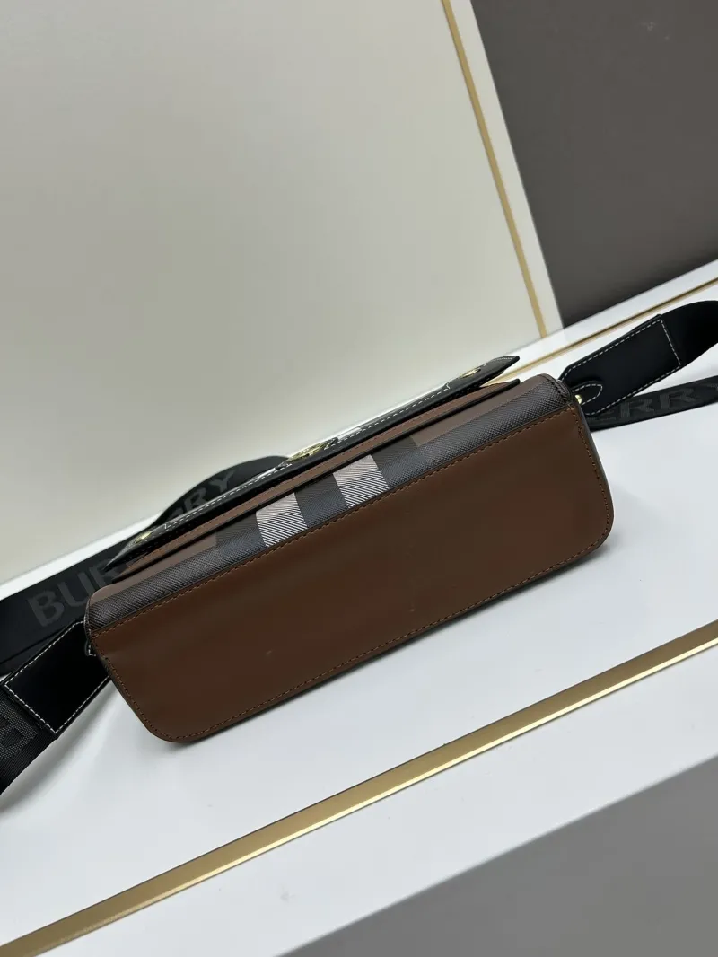 Burberry Classic Check Satchel Crossbody Bag 8350 - Image 5