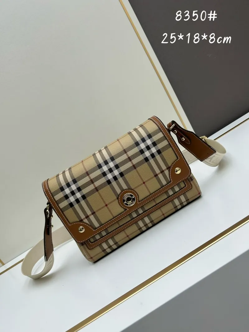 Burberry Classic Check Crossbody Satchel Bag 8350