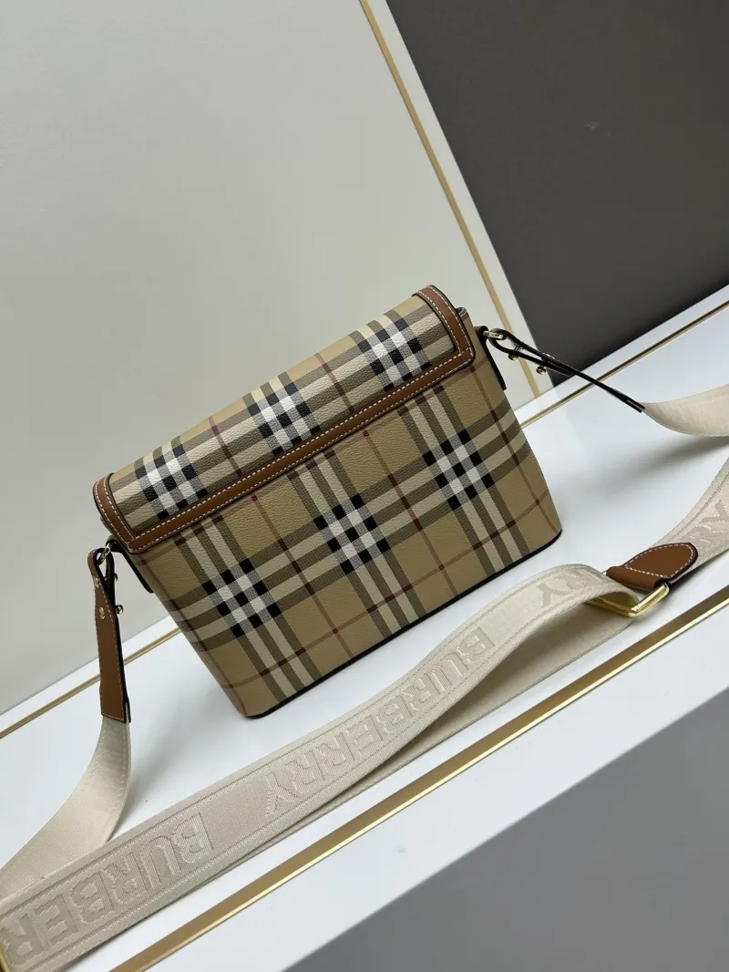 Burberry Classic Check Crossbody Satchel Bag 8350 - Image 3