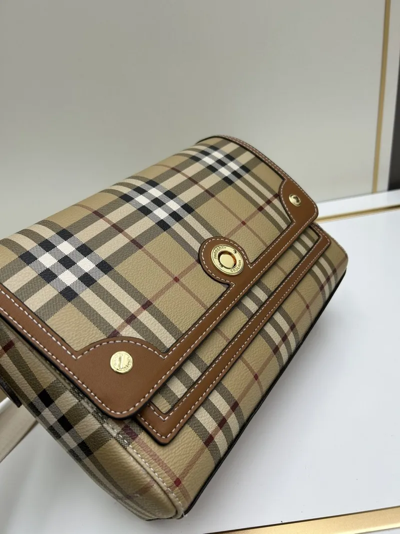 Burberry Classic Check Crossbody Satchel Bag 8350 - Image 4
