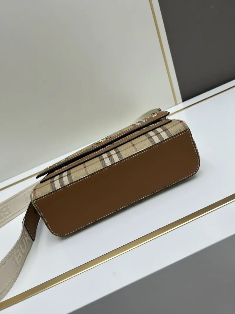 Burberry Classic Check Crossbody Satchel Bag 8350 - Image 5