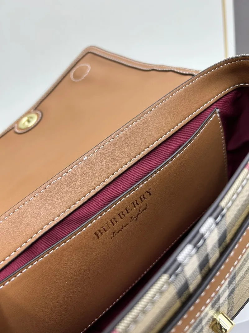 Burberry Classic Check Crossbody Satchel Bag 8350 - Image 8