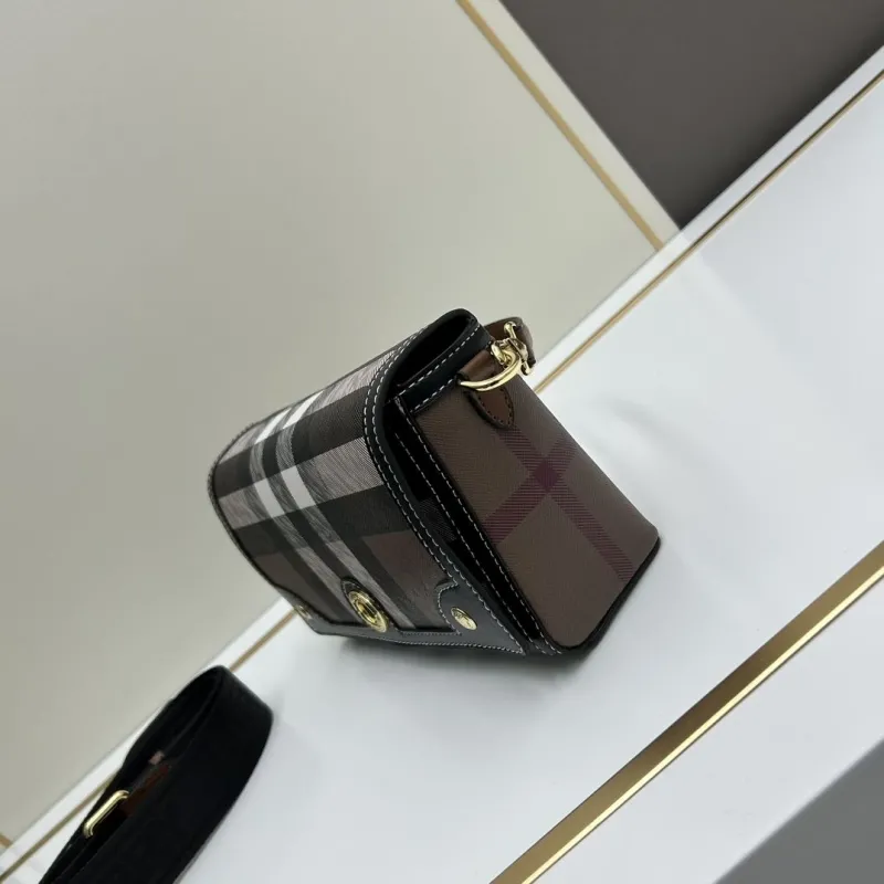 Alternative view of Burberry Brown Check Satchel Bag