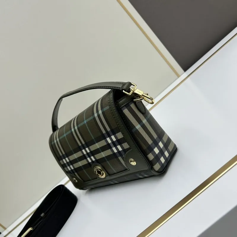 Alternative view of Burberry Olive Check Satchel Bag 261