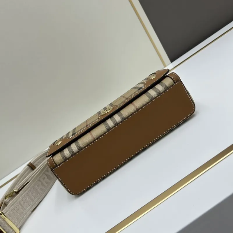 Burberry Vintage Check Satchel Bag 24x8x14cm - Image 5