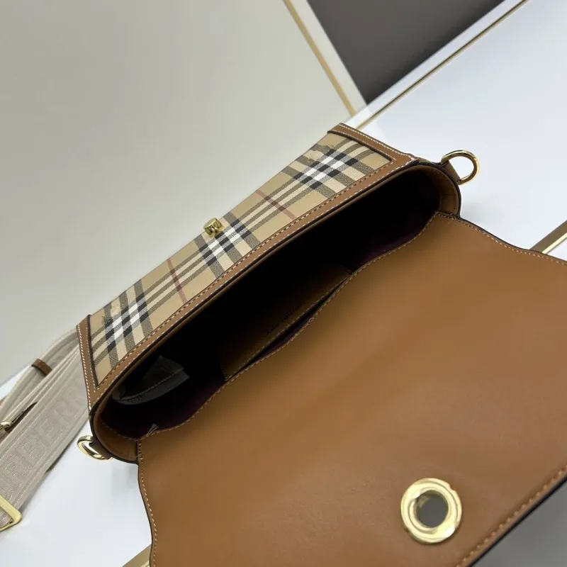 Burberry Vintage Check Satchel Bag 24x8x14cm - Image 7