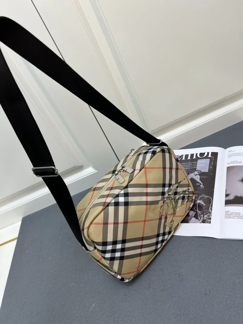 Burberry 8201 Classic Check Crossbody Bag - Image 4