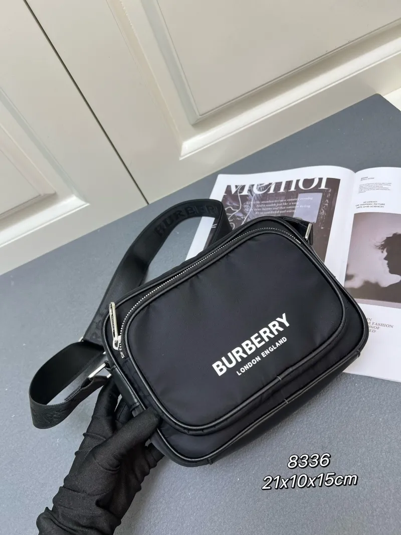 Alternative view of Burberry Black Crossbody Satchel Bag 8336